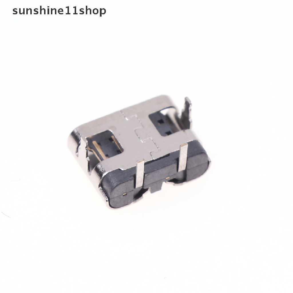 Sho 10Pcs Tipe-C 2Pin Horizontal90° Papan Colokan Quick Charging Type-C Female USB Female Plug-in Connector N