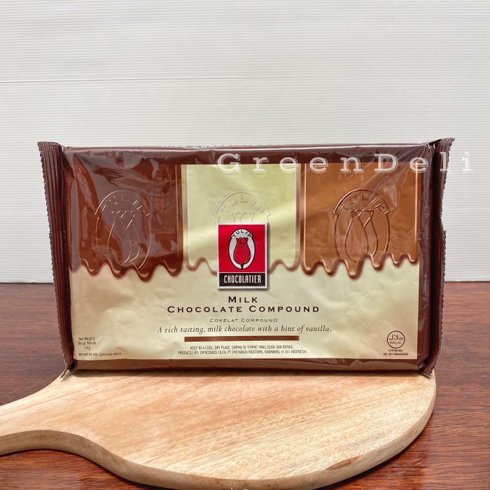 

Chocolate Compound Milk / Cokelat / Coklat Compound Tulip 1 KG