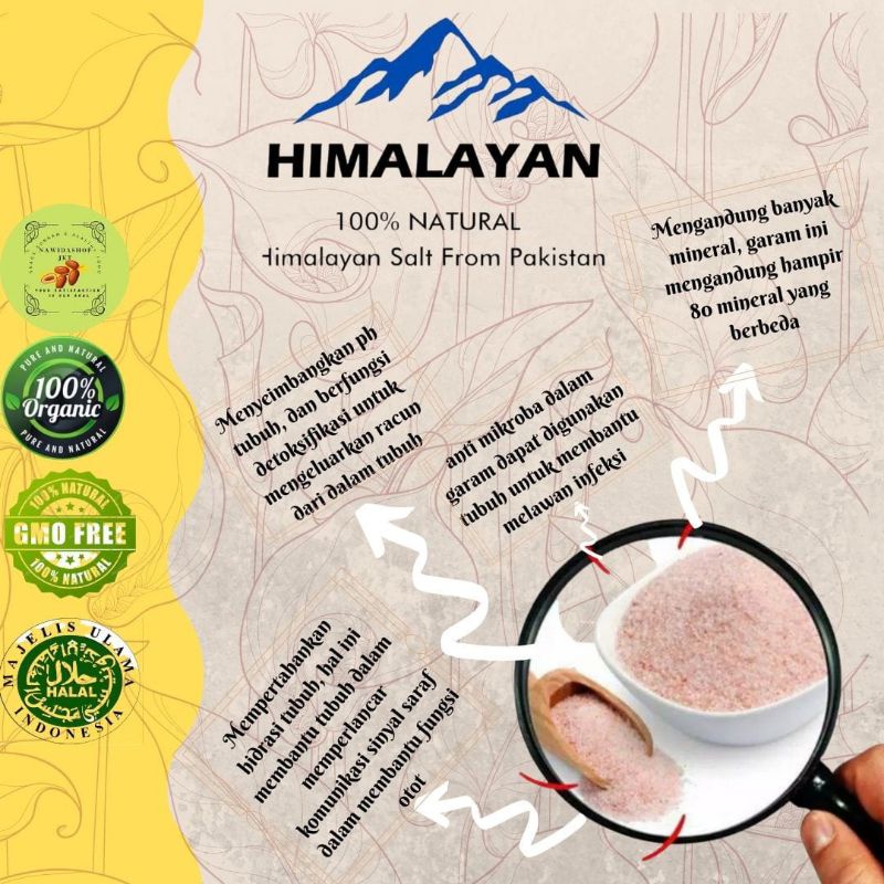 Garam Himalaya Himsalt Original Pakistan ukuran 1 Kg