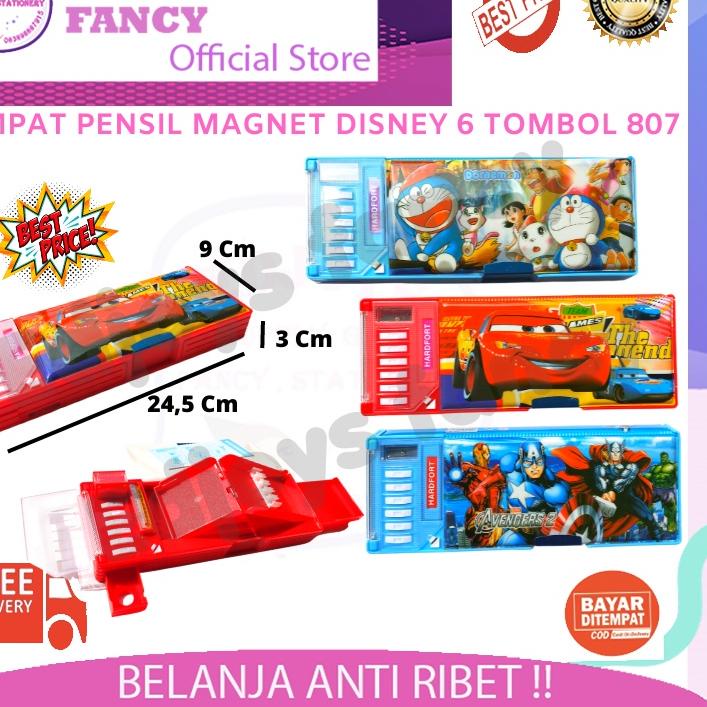 

ANA592 Edjoys Tempat pensil kotak pensil aesthetic tempat pensil banyak slot ruang sekat tombol pencet murah pencil case magnet besar 6 tombol + termometer kotak pensil anak sekolah karakter avenger cars doraemon tsum-tsum little pony unicorn 807 +