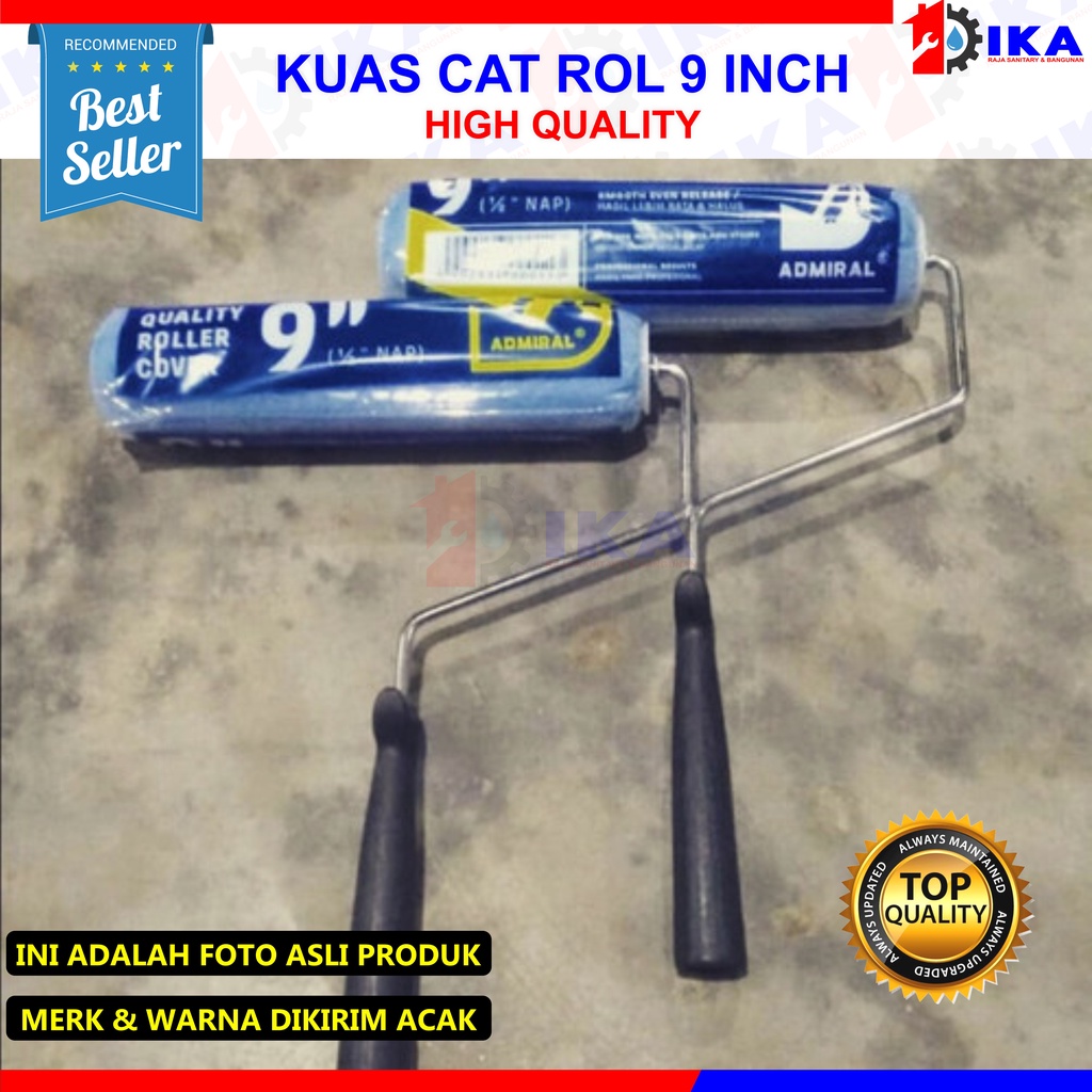 Kuas Roll Cat Tembok 9 Inch - Paint Roller 9 Inch KUAS ROLL CAT TEMBOK KUAS BAGUS 9 INCH ADMIRAL / TOT 100% ORIGINAL