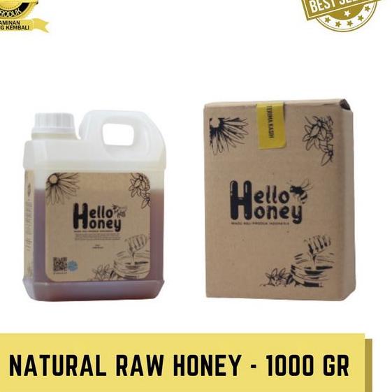 

➥ Hello honey 1kg (Manis) | Murni Asli Natural Raw Honey | Hutan Baduy Khas Uray Original 100% ۞