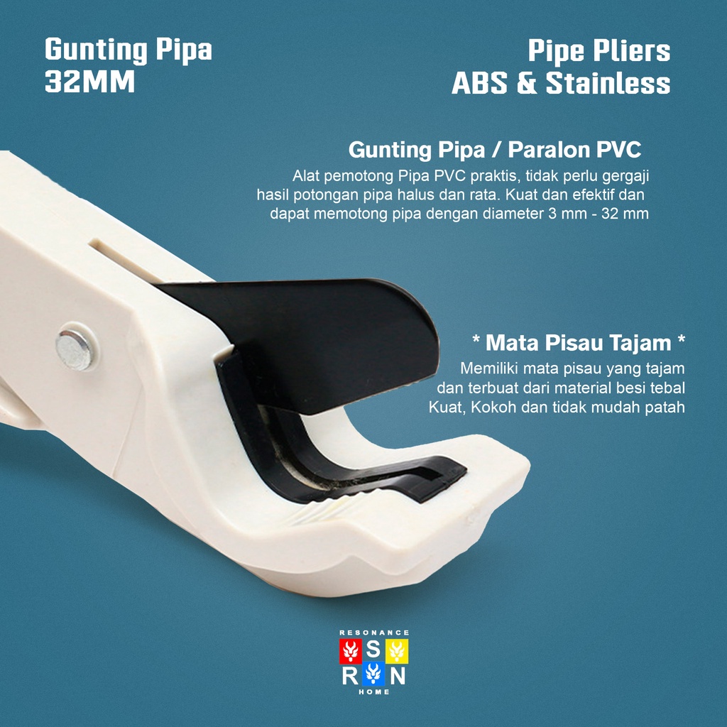 Gunting Pipa Ukuran 32MM / Pipe Cutter Resonance Home