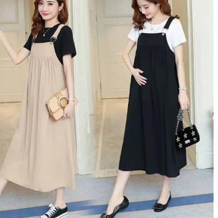 ♕ BAJU HAMIL MODERN OVERALL BUMIL XAE BAJU IBU HAMIL PAKAIAN BUMIL DRESS HAMIL MURAH KEKINIAN COD ☻