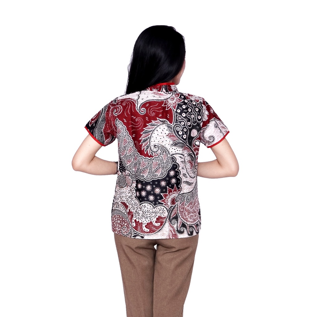 Couple Batik Atasan Batik Dan Hem Batik Bahan Katun Batik Dua Putri