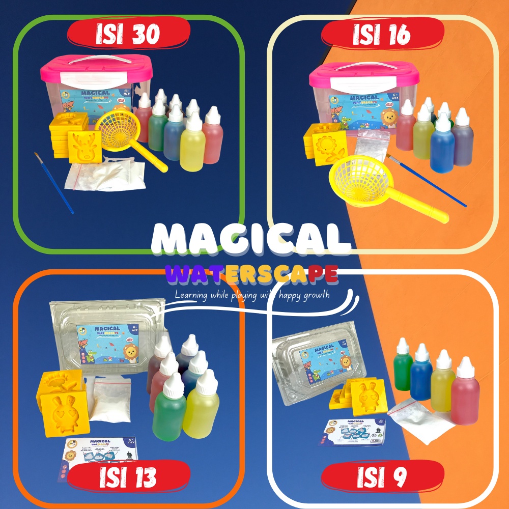 Magical Waterscape Mainan Edukasi Gel Cetakan Jelly Air Ajaib DIY Montessori