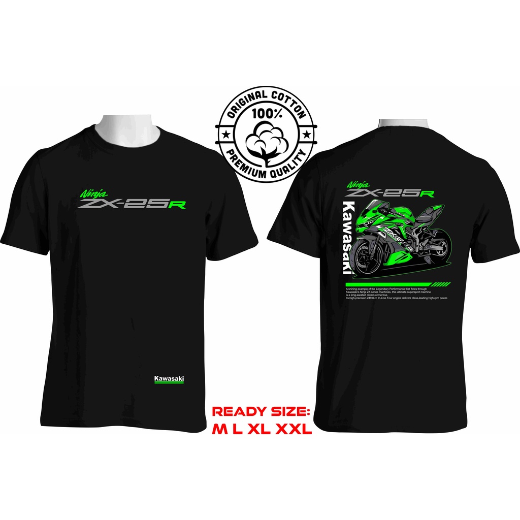 KAOS BAJU NINJA ZX 25R KAWASAKI OTOMOTIF T-SHIRT