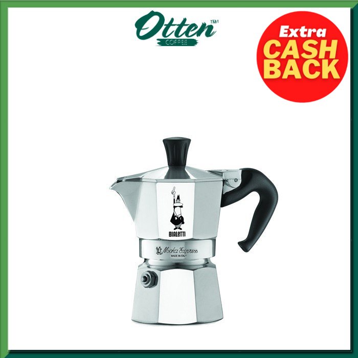 Bialetti Moka Express 1 Cup - Alat Seduh Kopi Moka Pot Coffee Maker