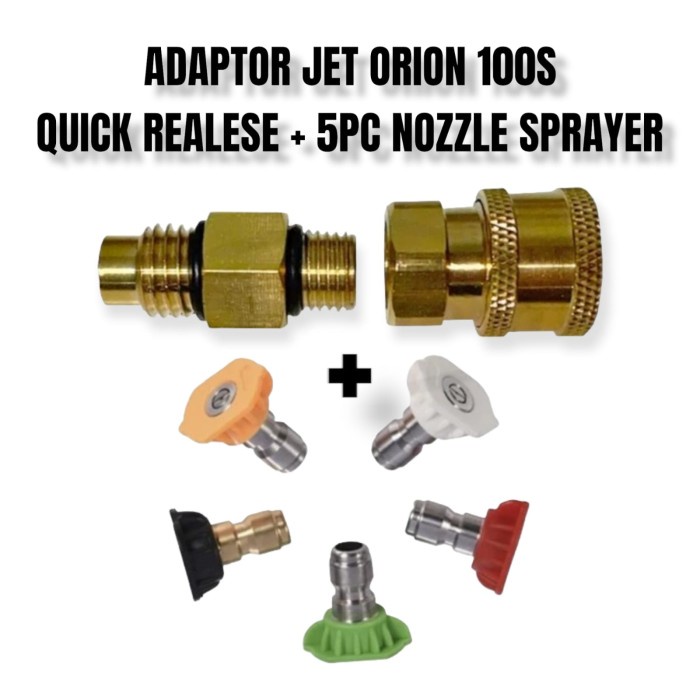 Adaptor Foam Lance Jet Cleaner Orion Super 100S Quick Release Set