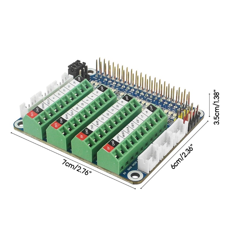 Zzz Untuk Raspberry Pi GPIO Test Expansion board ADDA Chip On-board LED IO Port ADC/DCA Sensor Untuk Raspberry Pi 3B 4B Zero