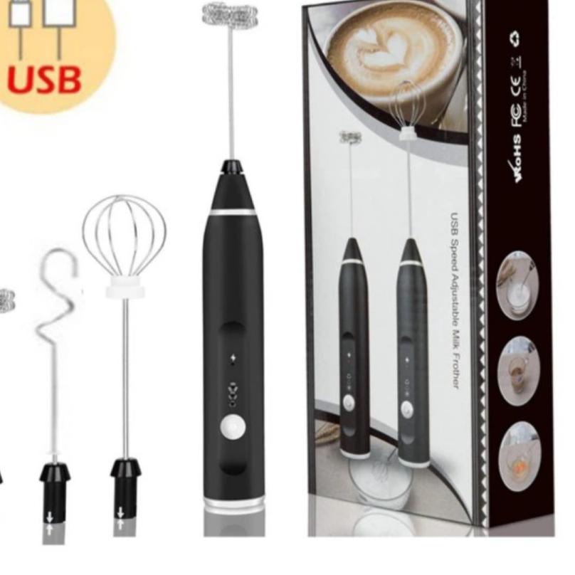 ☎ Mini mixer elektrik set kualitas premium pengocok telur kue adonan minuman kopi rechargeable usb ◙
