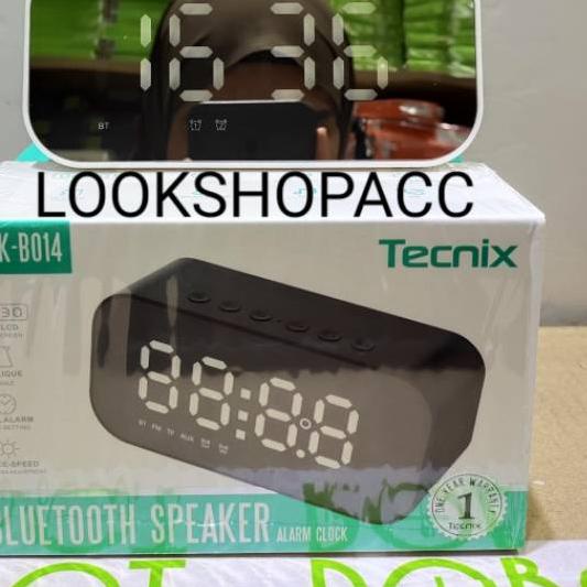 ♔ Speaker Bluetooth Tecnix SPK-B014 Wireless Clock Speaker Original Tecnix ▲