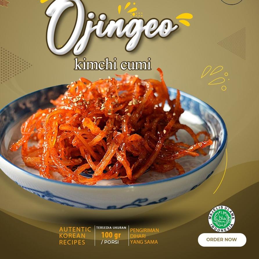 

► Kimchi Cumi Kering 100Gr Halal Enak ➻