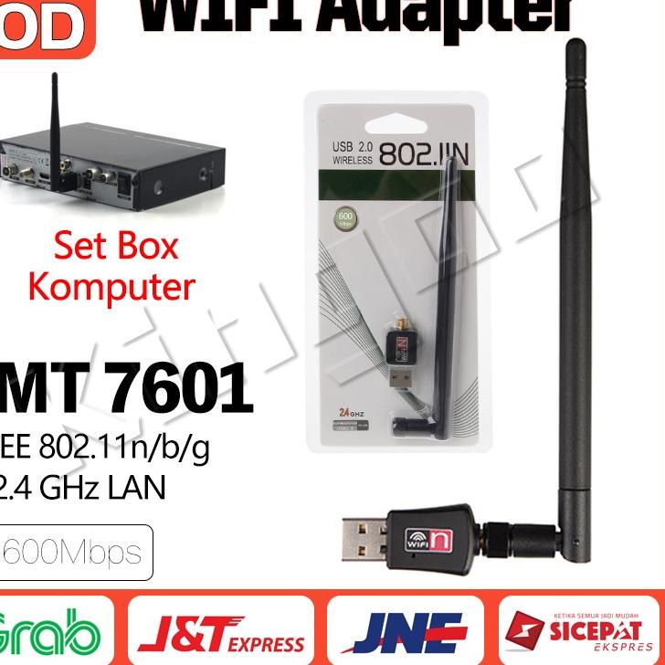 Produk Berkualitas MT7601 600Mbps USB Wifi Dongle Receiver Wireless Adapter Receiver Komputer PC Lap