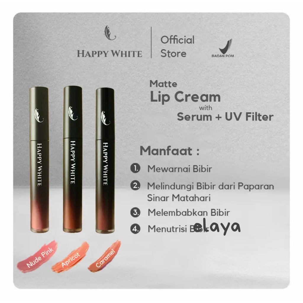 LIPCREAM MATTE LIPSERUM HAPPY WHITE