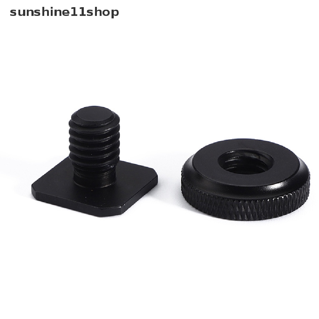 Sho Profesional1Per4 &quot;3Per8&quot; Mur Tripod Mount Sekrup Hitam Ke Flash Hot Shoe Adapter Stand Untuk Kamera Studio Aksesori N