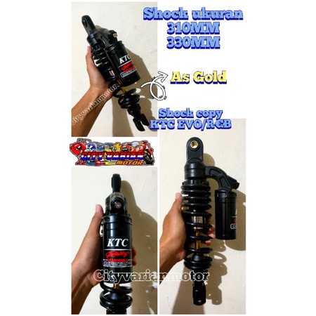 SHOCKBREAKER SHOCK MATIC BELAKANG TABUNG ATAS KTC FULL BLACK AS GOLD SHOCK KTC FULL BLACK AS GOLD SHOCK KTC EXTREME SHOCKBREAKER KTC TABUNG ATAS FULL BLACK MATIC 330MM 310MM VARIO MIO FINO FAZZIO LEXI BEAT NEW SCOOPY NEW VARIO 125 150 VARIO 160 SOUL GT