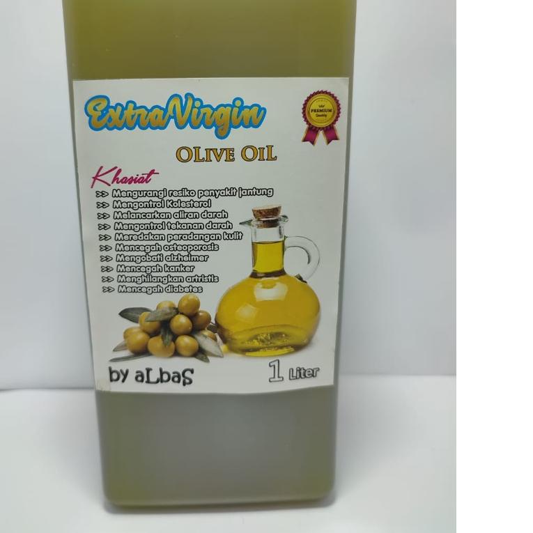

⅍ Olive oil Minyak zaitun extra virgin kemasan 1 liter ORIGINAL ♠
