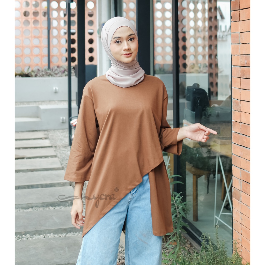 [CYC | COD] REAPICT | Kaos Basic Oversize Silvana Blouse XXL | Cotton Combed | Atasan Trend Wanita Murah Best Seller