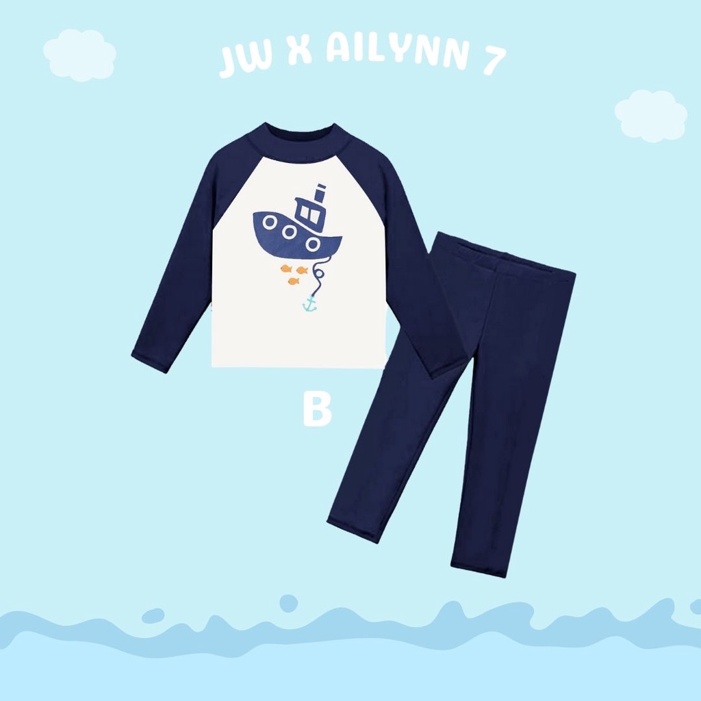 Baju Renang Anak Laki Laki / Cowok Junior Wardrobe x Ailynn  Vol. 7