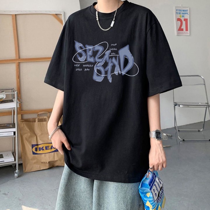 RDGF official shop  2023 versi Korea baru  kemeja leher bulat