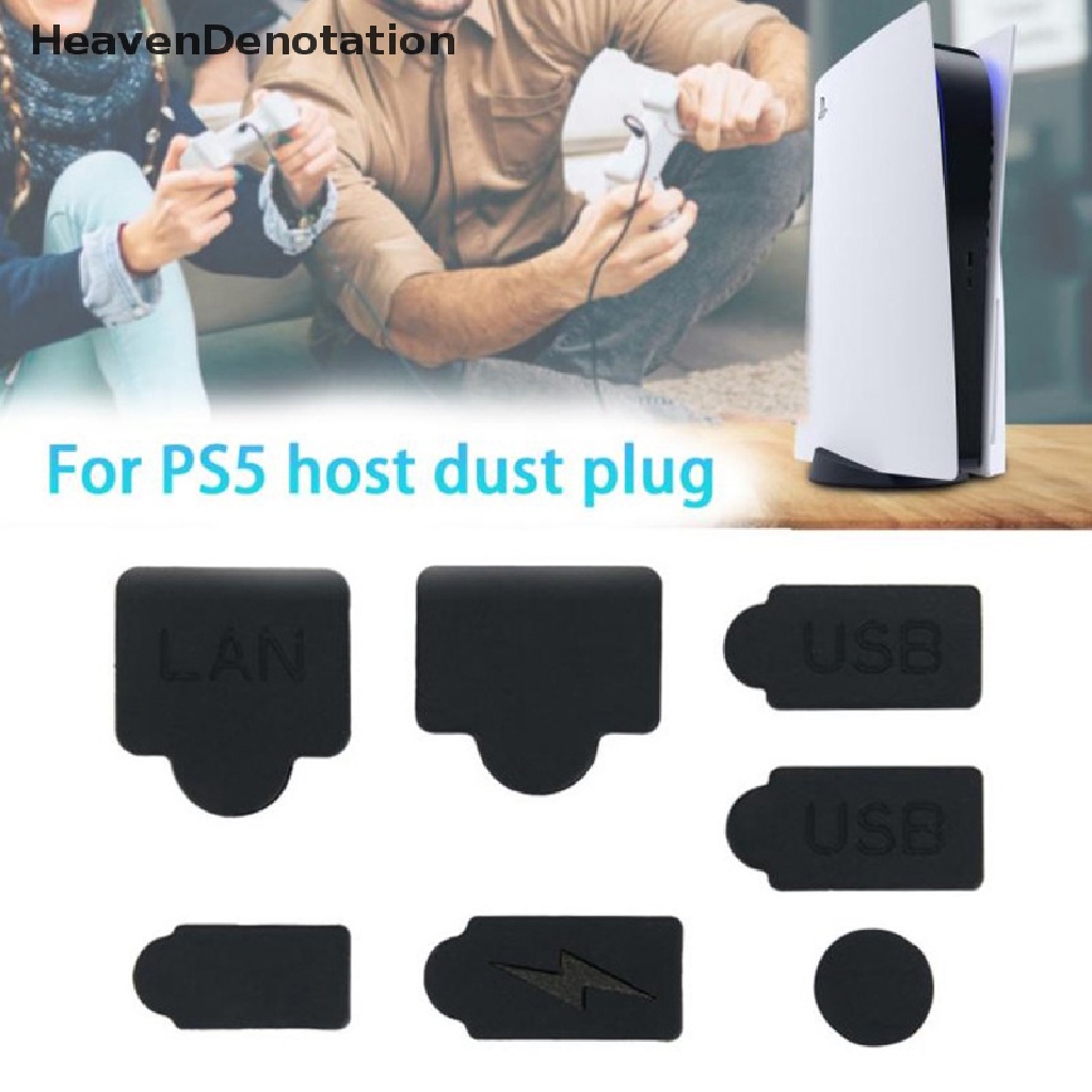 [HeavenDenotation] 7pcs Set Colokan Debu Silikon Antarmuka USB HDM Penutup Anti Debu Dustproof Plug HDV