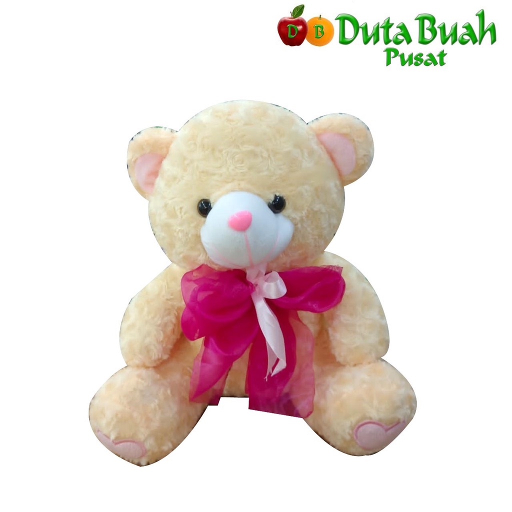 DUTA BUAH Boneka Beruang Pita Merah