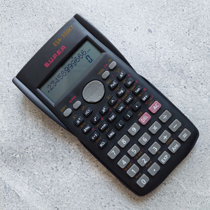 

Calculator / Kalkulator Scientific Layar LCD Esa 350 Original Free batt