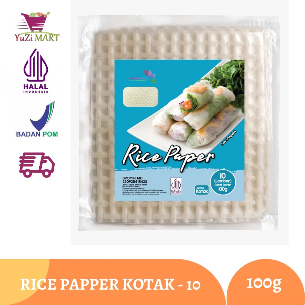 

Rice Paper / Kulit Lumpia Vietnam KOTAK isi 10 Lembar