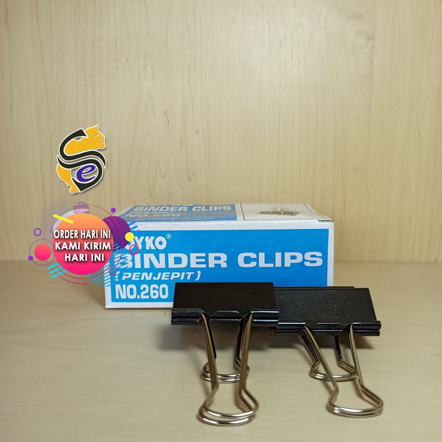 

Binder Clip Joyko No. 260 / Penjepit / Penjepit Berkas