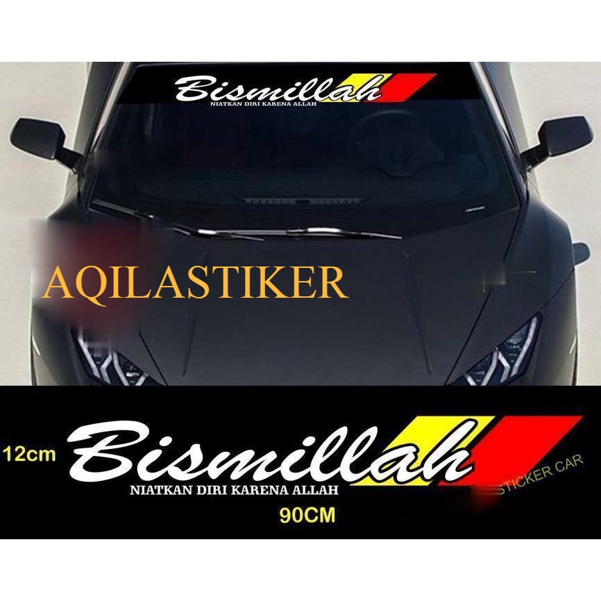 stiker bismillah cutting sticker bismillah kaca mobil truck pick up