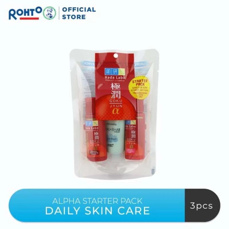 HADA LABO Hadalabo Gokujyun Alpha Starter Pack (MERAH)