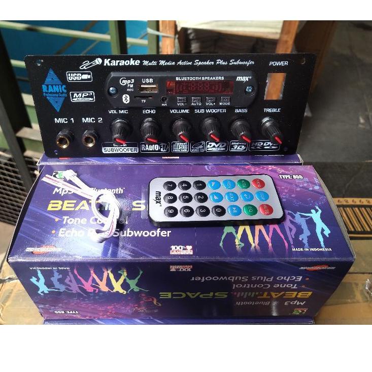 ♬ kit tone control stereo karaoke mic echo subwoofer mp3 bluetooth ( 855 ) ➥