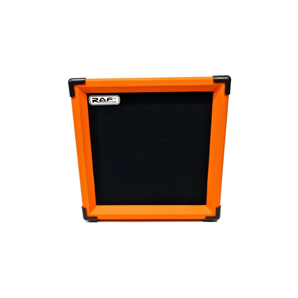 Ampli Gitar dan Bass Akustik Elektrik Merk Raf / Rav Orange Ukuran 10 Inch Murah Jakarta Ada Distorsi Amply Amplifier