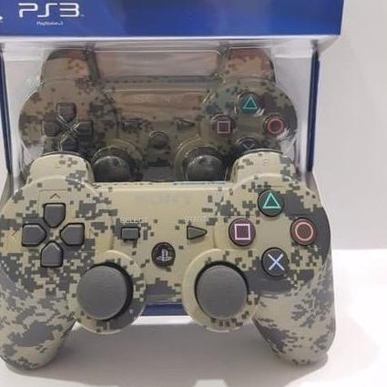 ✦ controller stick stik PS 3 PS3 PC laptop android wireless hitam putih army ☆