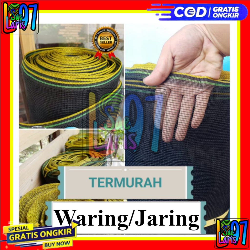 Waring, Jaring pagar ayam, jaring kandang, jaring tanaman, jaring kebun, Cap JANGKAR MAS, ECERAN