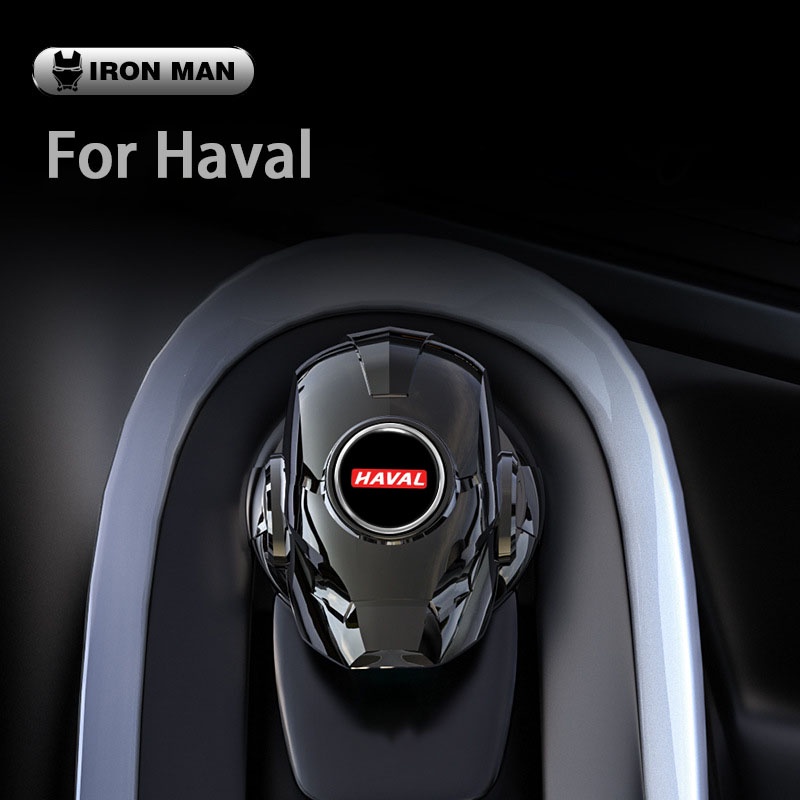 Haval Modifikasi Mobil Satu Tombol Start Button Ignition Switch Rotating Cover Pelindung Iron Man Car Styling Untuk H6 H6S H2 H4 H9 F7 Jolion Aksesoris