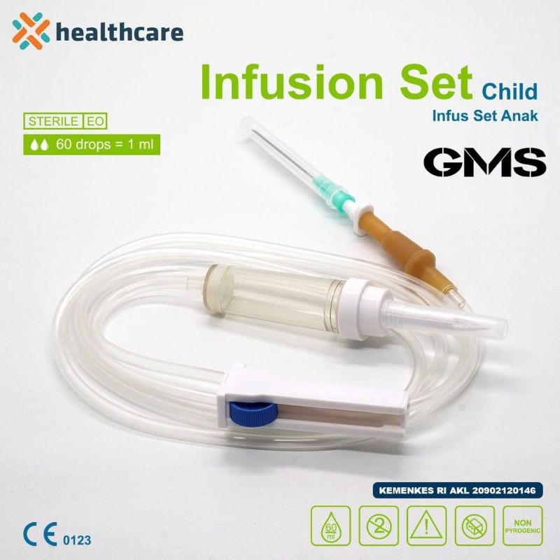 Infusion Set Dewasa / Anak / Selang Infus / Alat Infus