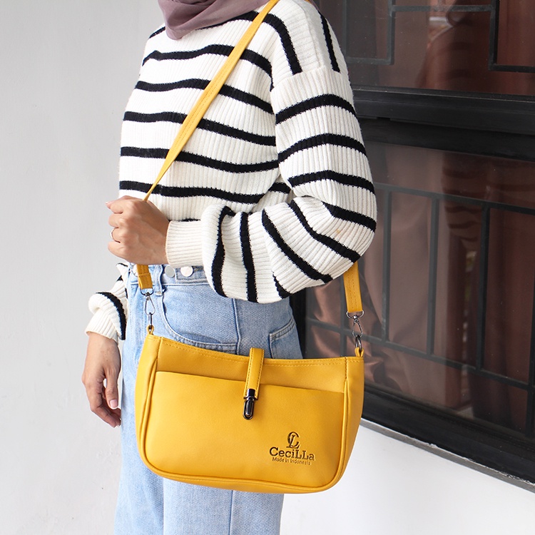 Luna Aura Shoulder Bag Wanita Gagang Serut Cecilla Tas Gaya Terbaru Tas Wanita Kekinian Tas ootd