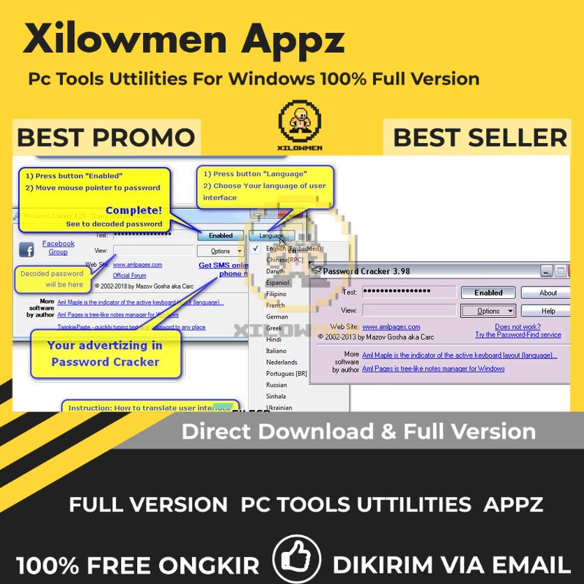 [Full Version] Password Cracker Pro PC Tools Software Utilities Lifetime Win OS