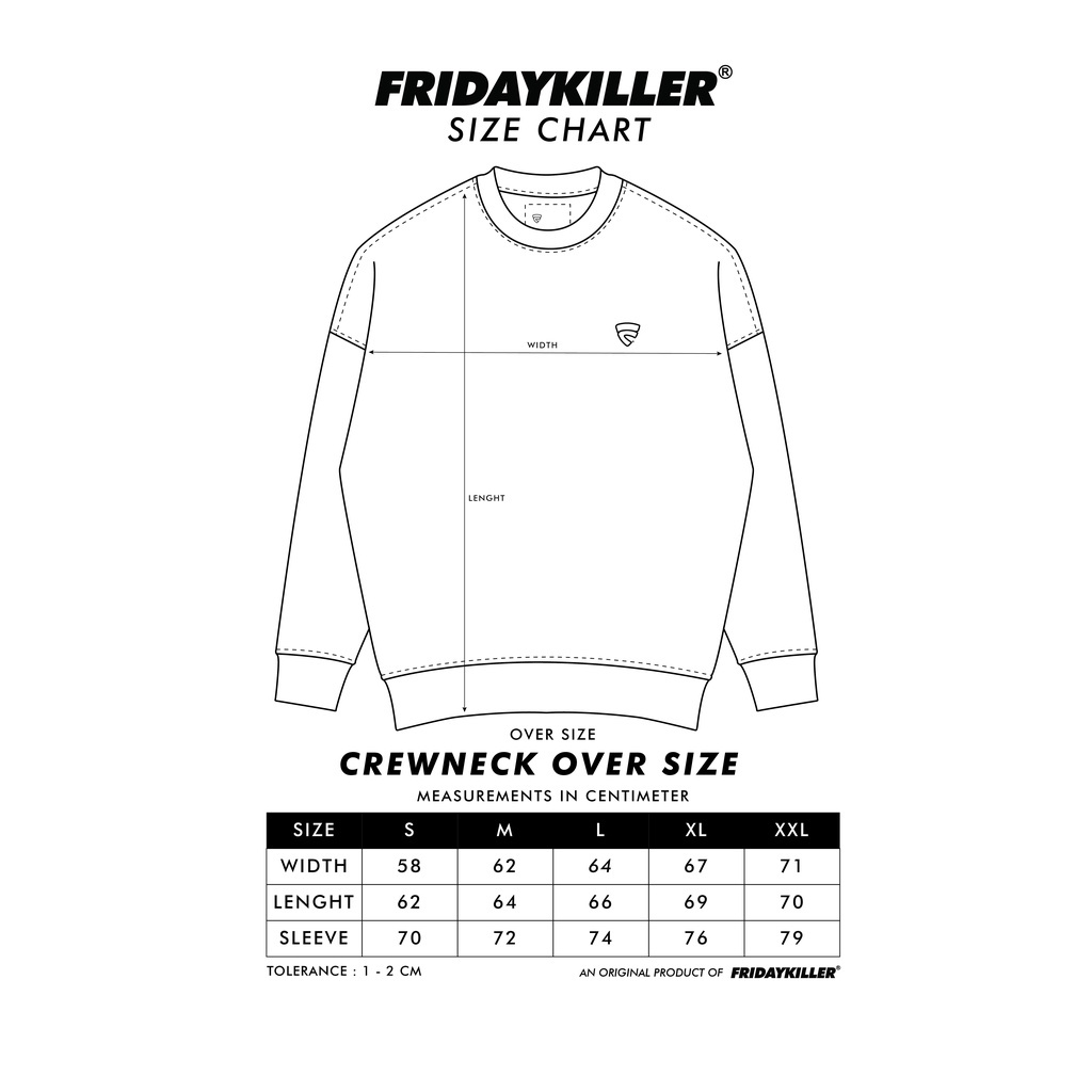 SWEATER OVER SIZE FRIDAY KILLER | BSC OS CREWNECK OLIVE