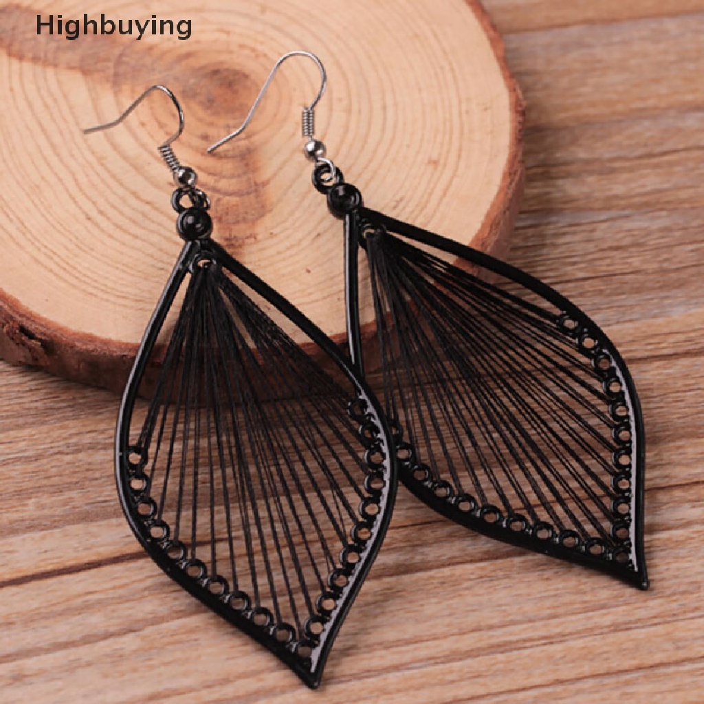 Hbid Wanita Daun Eardrop Studs Earrings Boho Hook Drop Menjuntai Anting Perhiasan Hadiah Glory