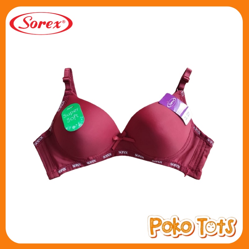 Sorex Bra Tanpa Kawat Super Soft Cup B Kait 2 Pakaian Dalam Wanita Casual Style Bra 17232 BH Casual Sorex Beha WHS