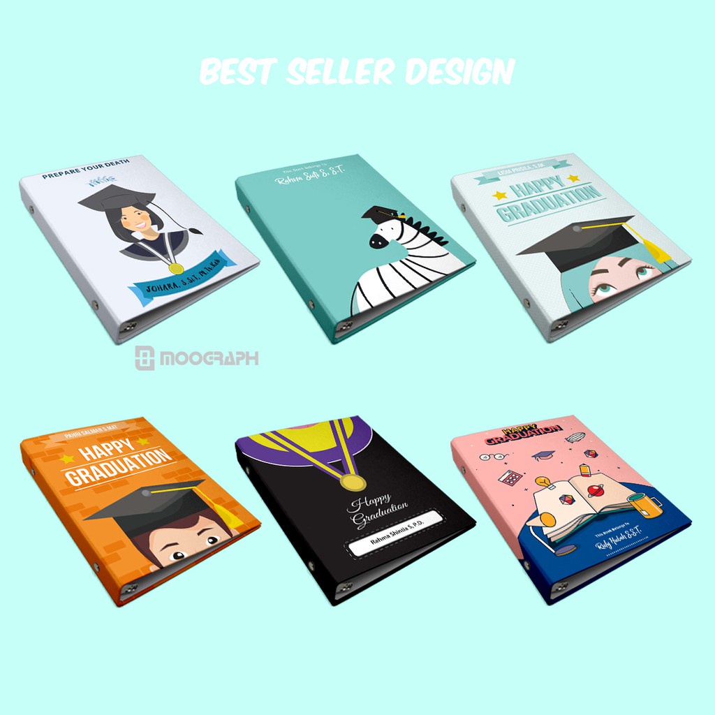 

Terlaris ✨ -Binder Custom A5 B5 Graduation - Notes / Notebook / Buku / Diary / Jurnal / Kado- 2.2.23