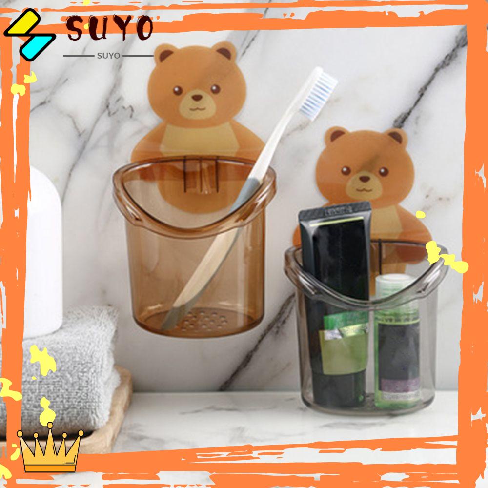 Suyo Shelf Drainer Punch-free Holder Braket Penyangga Perekat Kamar Mandi