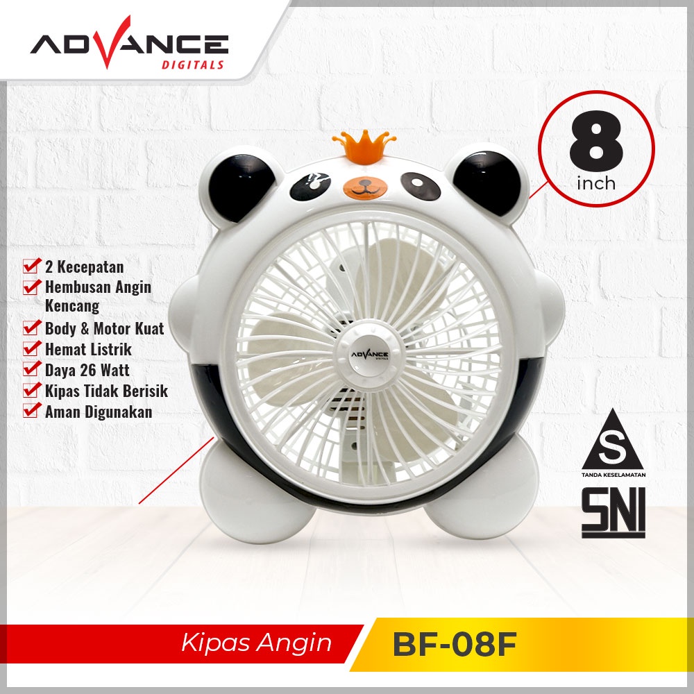 ADVANCE KIPAS ANGIN KARAKTER 8inch