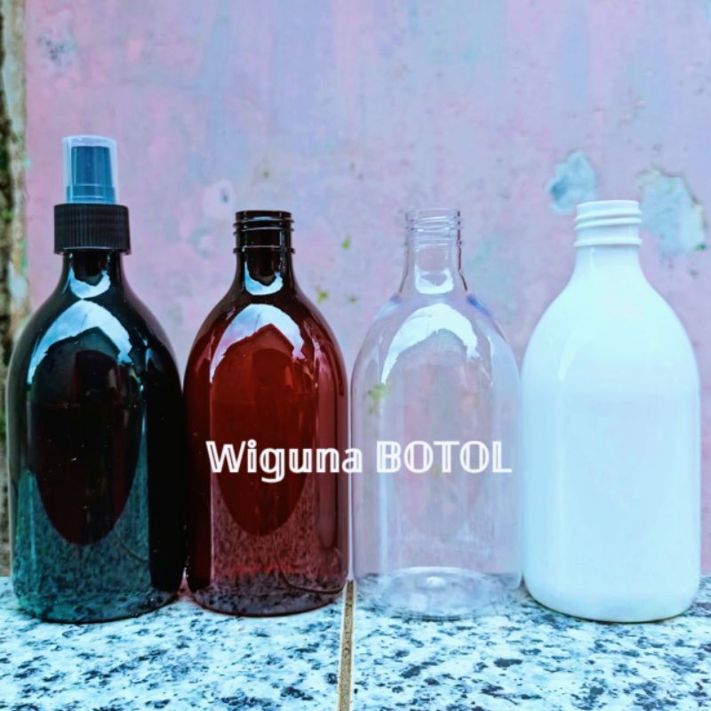 Botol Pump Treatment 300ml / Botol PET 300ml Tutup Treatment Pump Hitam