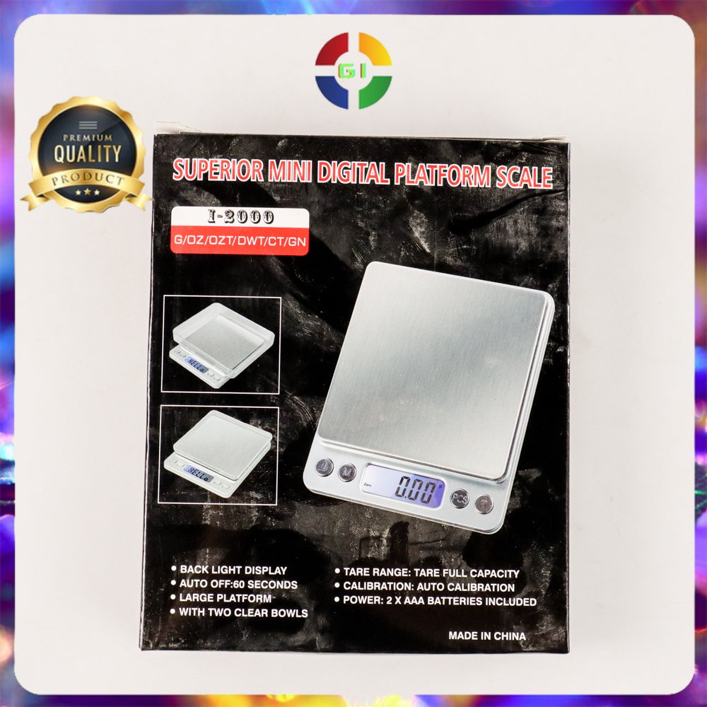 Timbangan Dapur Digital Scale 1kg Akurasi 0.1g Silver