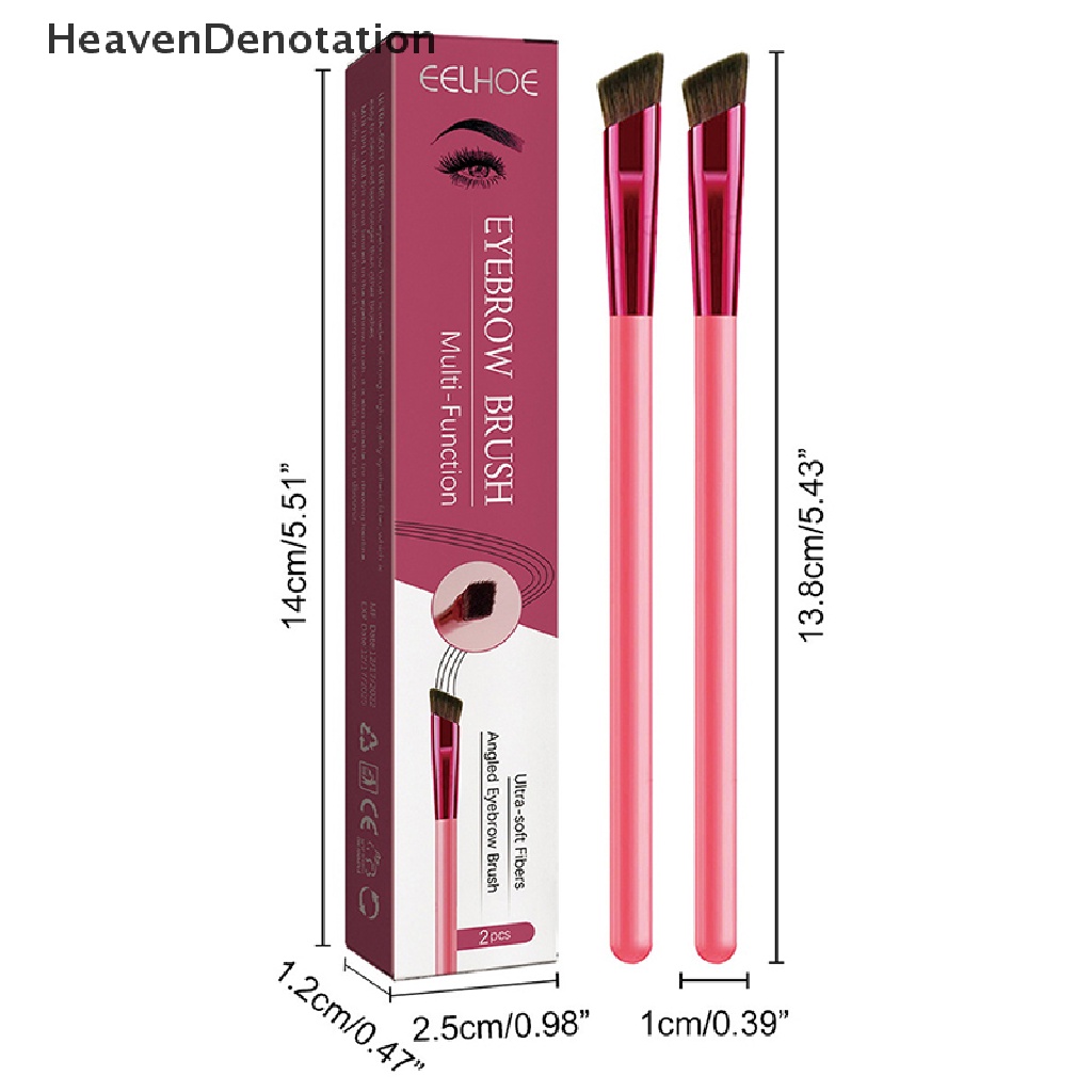 [HeavenDenotation] 2pc Sikat Alis Simulasi Makeup Alis Concealer Brush HDV