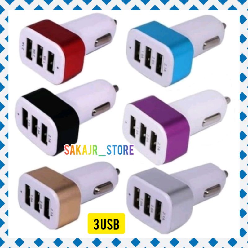 Ces Cas Charger HP Mobil 12-24 Volt 3 USB